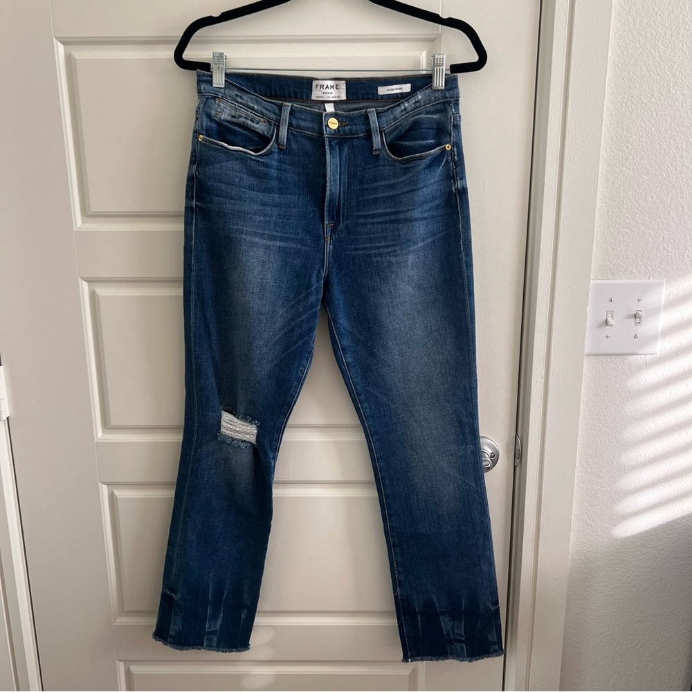 Frame Le High Straight Jeans 30